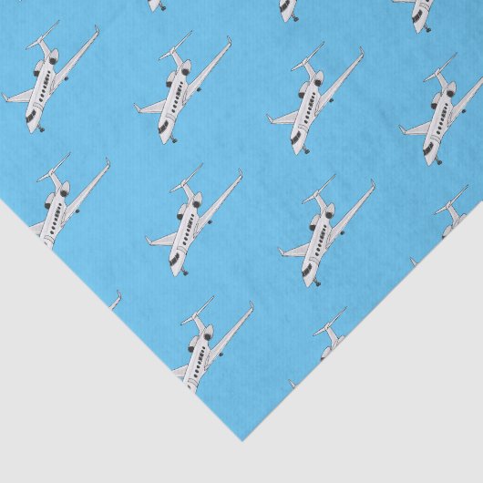 Afbeelding van privé-jet cartoon tissuepapier (Detail)