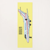 Afbeelding van privé-jet cartoon yogamat (Achterkant)