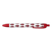 Afbeelding van Red and Black Ladybug Pattern Zwarte Inkt Pen (Bodem)