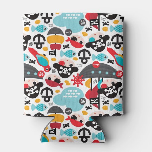 Afbeelding van retropiraten blikjeskoeler (Achterkant)