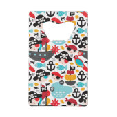 Afbeelding van retropiraten creditkaart flessenopener (Voorkant)