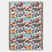 Afbeelding van retropiraten deken (Voorkant Verticaal)