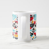 Afbeelding van retropiraten grote koffiekop (Achterkant)