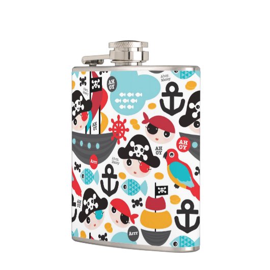 Afbeelding van retropiraten heupfles (Links)