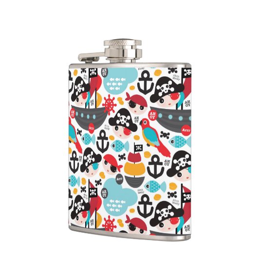 Afbeelding van retropiraten heupfles (Links)