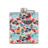 Afbeelding van retropiraten heupfles (Achterkant)