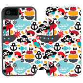 Afbeelding van retropiraten incipio iPhone portemonnee hoesje (Agenda Open)