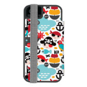 Afbeelding van retropiraten incipio iPhone portemonnee hoesje (Agenda Achterkant)