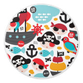 Afbeelding van retropiraten keramische knop (Voorkant)