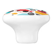 Afbeelding van retropiraten keramische knop (Zijkant)