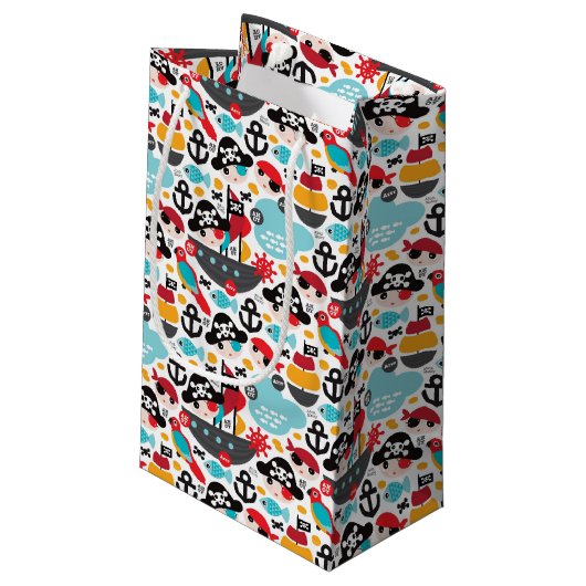 Afbeelding van retropiraten klein cadeauzakje (Achterkant Gekanteld)