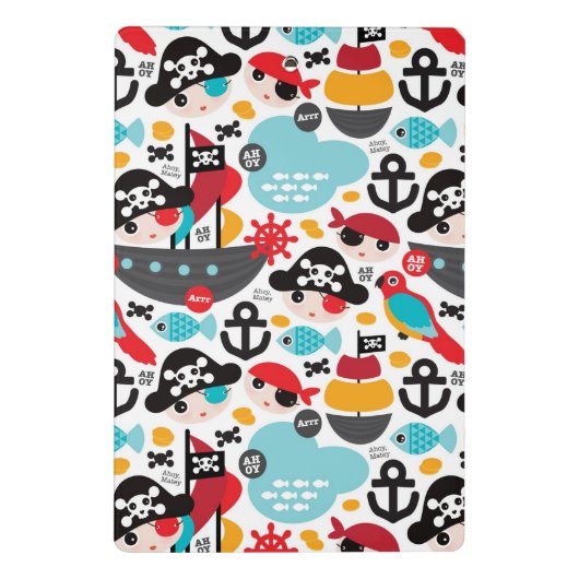 Afbeelding van retropiraten mini klembord (Achterkant)