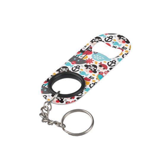 Afbeelding van retropiraten sleutelhanger flessenopener (Achterkant Gekanteld)