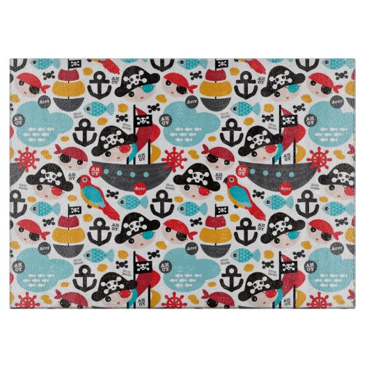 Afbeelding van retropiraten snijplank (Voorkant)