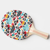 Afbeelding van retropiraten tafeltennisbatje (Zijkant)
