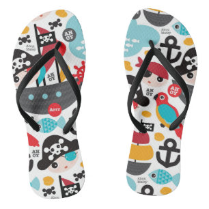 Afbeelding van retropiraten teenslippers