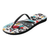 Afbeelding van retropiraten teenslippers (Schuin)