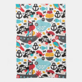 Afbeelding van retropiraten theedoek (Verticaal)