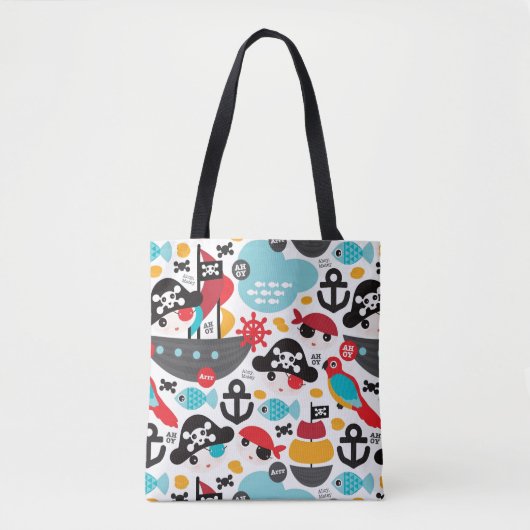 Afbeelding van retropiraten tote bag (Voorkant)
