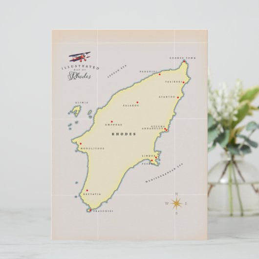 Afbeelding van Rhodes. (Staand voorkant)