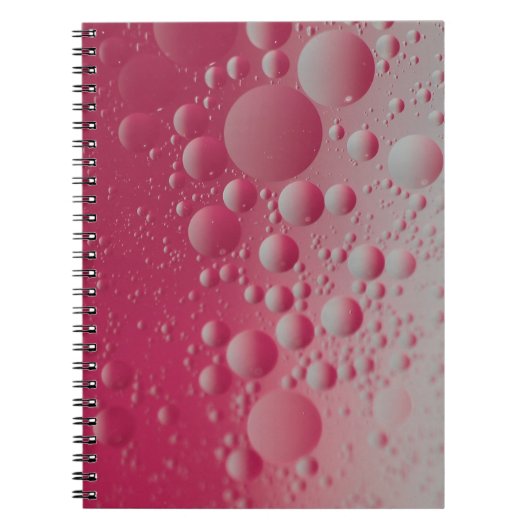 Afbeelding van rode moleculen notitieboek (Voorkant)