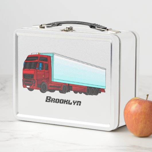 Afbeelding van rode vrachtwagen (In situ)