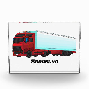 Afbeelding van rode vrachtwagen fotoblokken