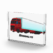 Afbeelding van rode vrachtwagen fotoblokken (Rechts)