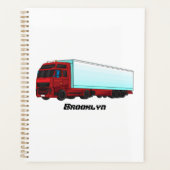 Afbeelding van rode vrachtwagen planner (Voorkant)