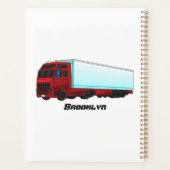 Afbeelding van rode vrachtwagen planner (Achterkant)