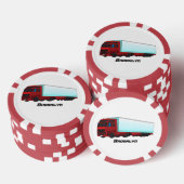 Afbeelding van rode vrachtwagen poker chips (Opstapeling)