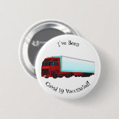 Afbeelding van rode vrachtwagen ronde button 5,7 cm (Voorkant /achterkant)