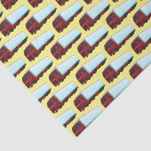 Afbeelding van rode vrachtwagen tissuepapier (Detail)