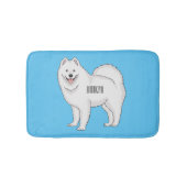 Afbeelding van Samoyed cartoon Badmat (Voorkant)