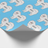 Afbeelding van Samoyed cartoon Cadeaupapier (Hoek)