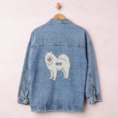 Afbeelding van Samoyed cartoon Denim Jacket (Hangar)