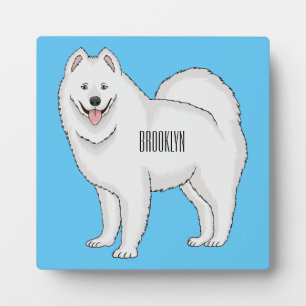 Afbeelding van Samoyed cartoon Fotoplaat