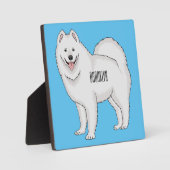 Afbeelding van Samoyed cartoon Fotoplaat (Voorkant)