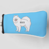 Afbeelding van Samoyed cartoon Golfheadcover (Voorkant)