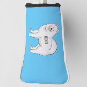 Afbeelding van Samoyed cartoon Golfheadcover (Draai 90)