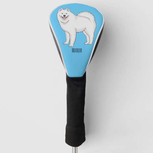 Afbeelding van Samoyed cartoon Golfheadcover (Voorkant)