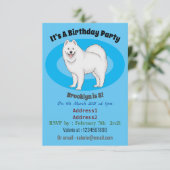 Afbeelding van Samoyed cartoon Kaart (Staand voorkant)