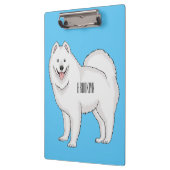 Afbeelding van Samoyed cartoon Klembord (Links)