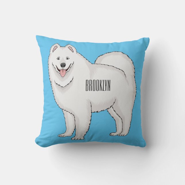 Afbeelding van Samoyed cartoon Kussen (Voorkant)