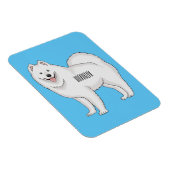 Afbeelding van Samoyed cartoon Magneet (Rechterzijde)