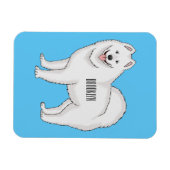 Afbeelding van Samoyed cartoon Magneet (Horizontaal)