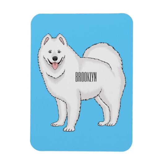 Afbeelding van Samoyed cartoon Magneet (Verticaal)