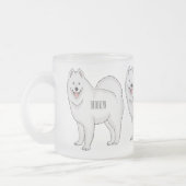 Afbeelding van Samoyed cartoon Matglas Koffiemok (Links)