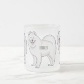 Afbeelding van Samoyed cartoon Matglas Koffiemok (Center)