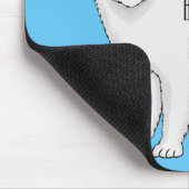 Afbeelding van Samoyed cartoon Muismat (Hoek)
